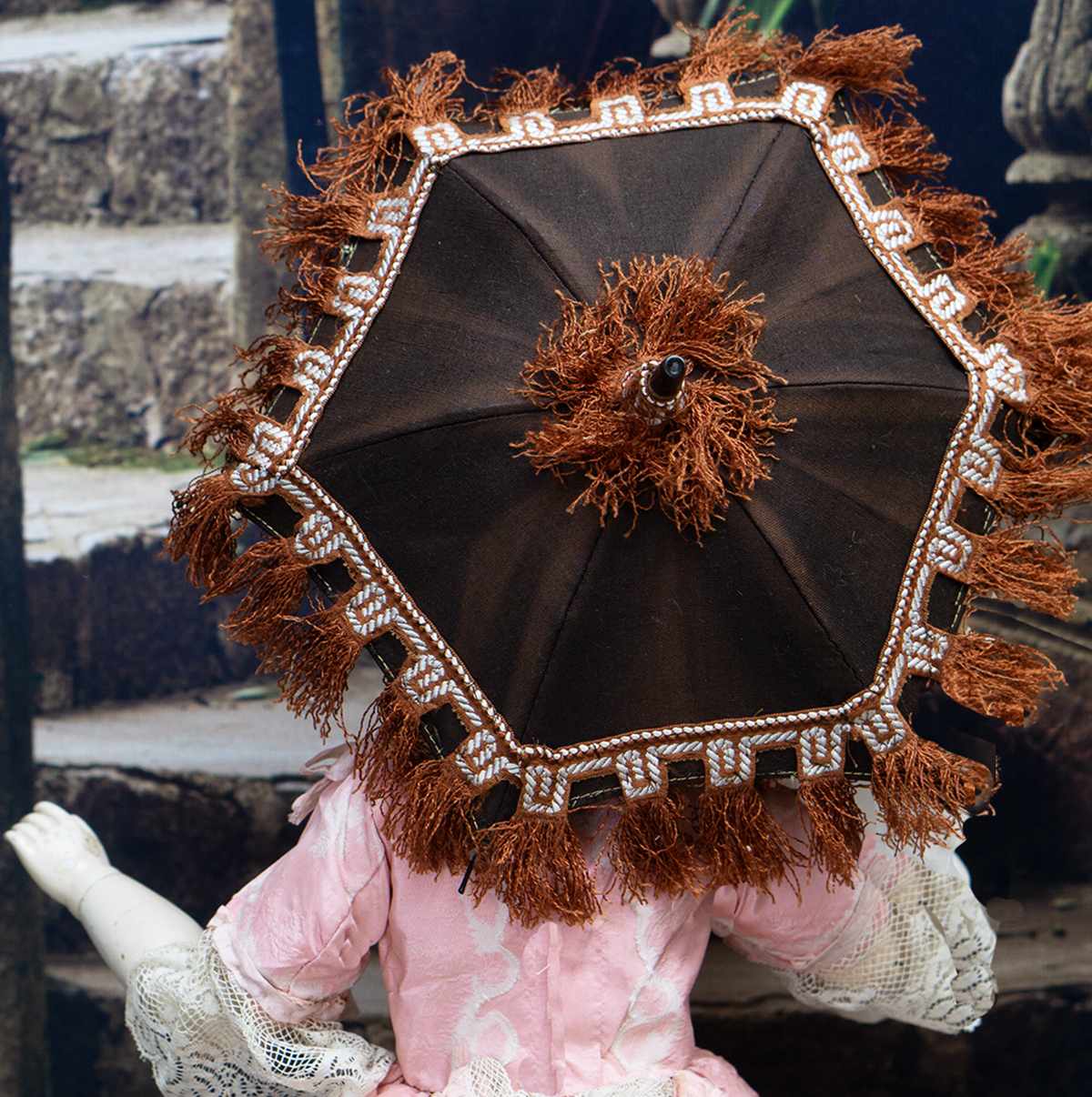 Antique doll parasol