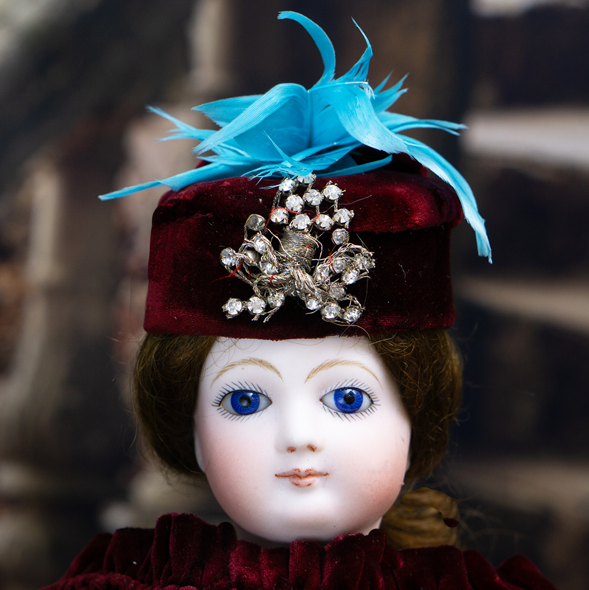 Antique Bonnet for fashion doll