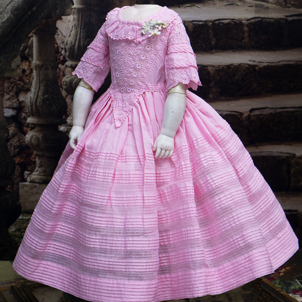 Antique Pink Muslin dress